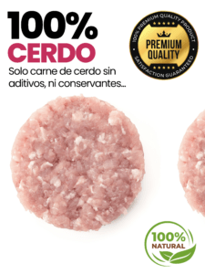 Hamburguesa 100% Cerdo sin aditivos BRAVURA